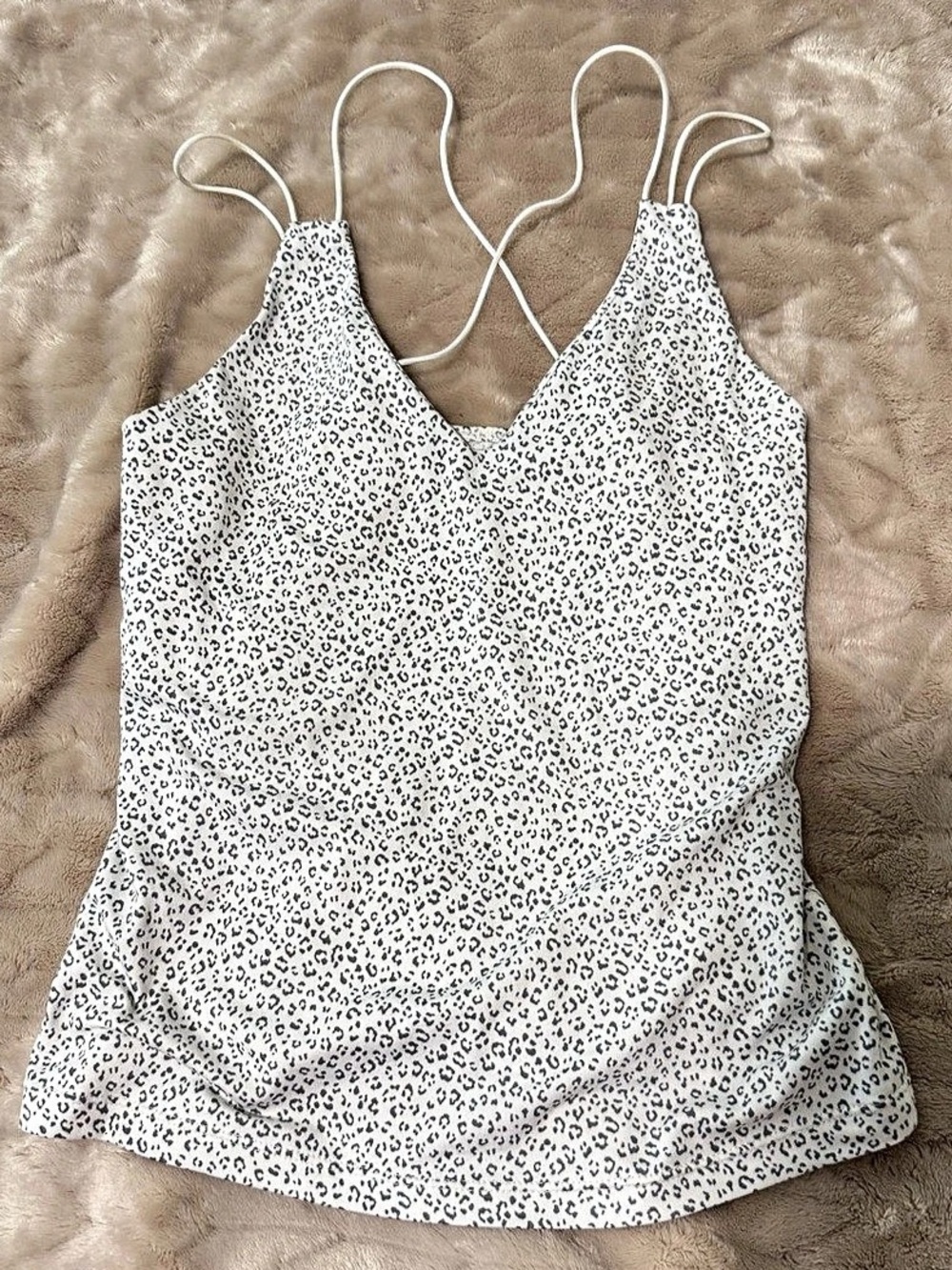 Lululemon Wild Tank Camisole White & Black